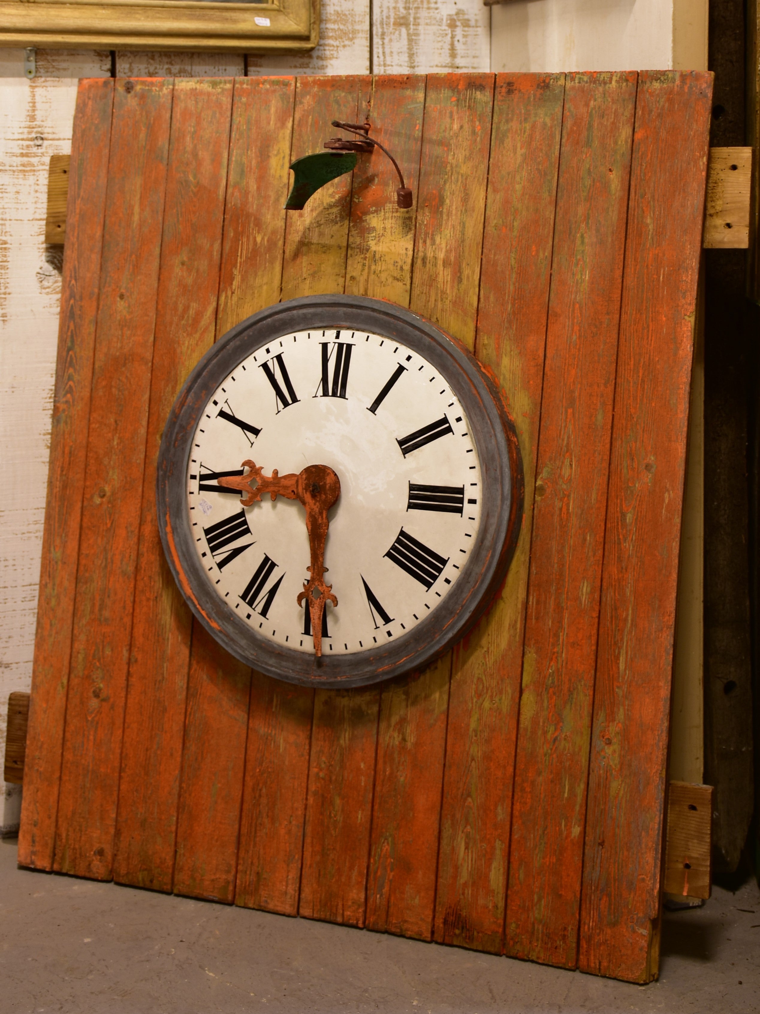 French school bell and clock