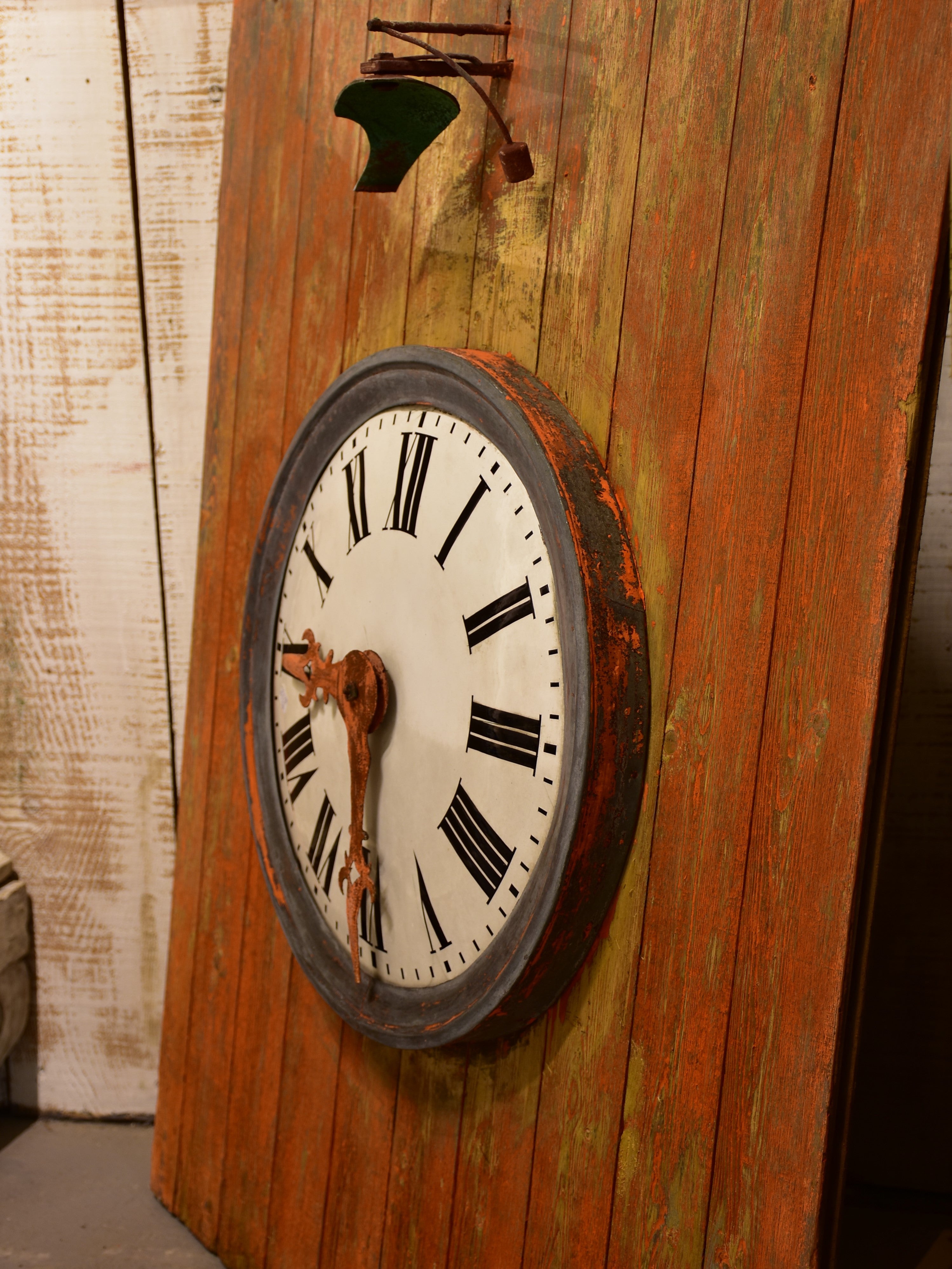 French school bell and clock