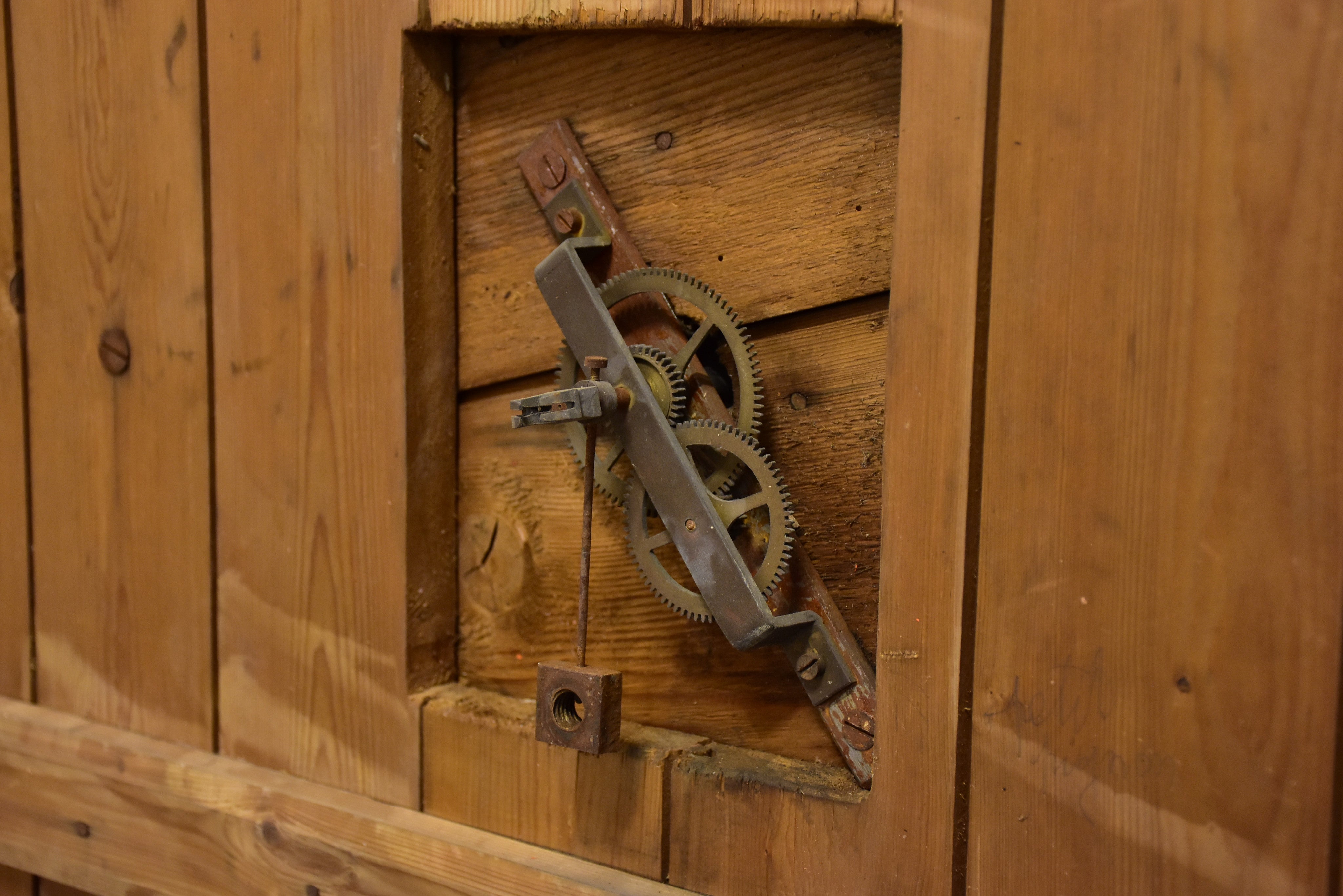 French school bell and clock