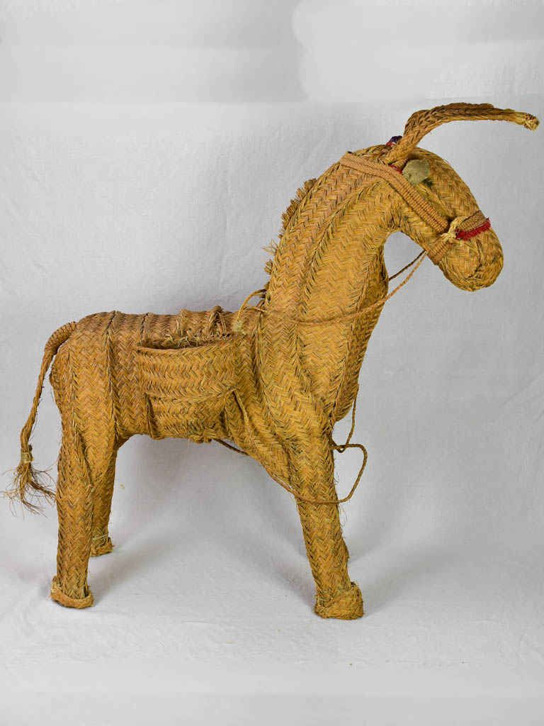 Vintage sculpture of a donkey - large 45¼"