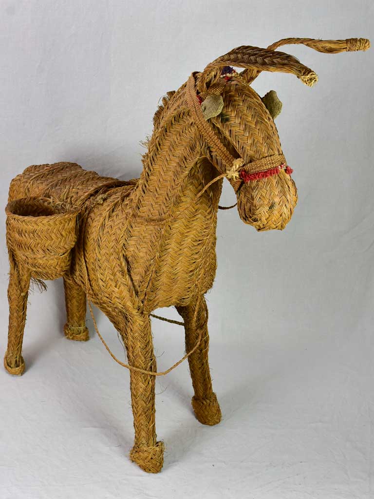 Vintage sculpture of a donkey - large 45¼"