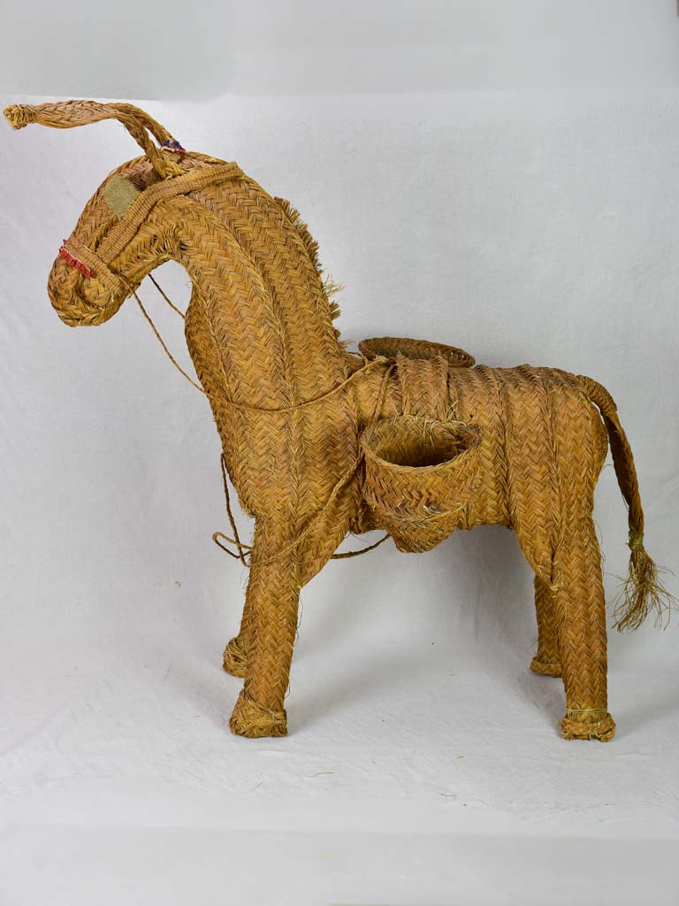 Vintage sculpture of a donkey - large 45¼"