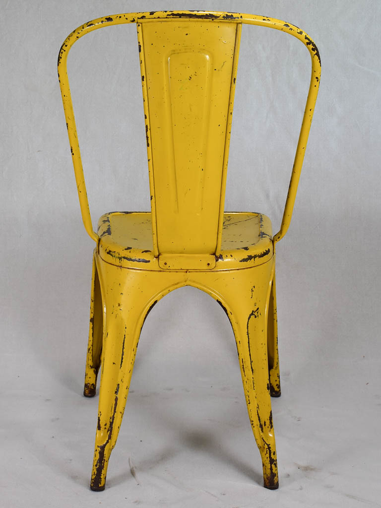 Original Model A Tolix chair - yellow