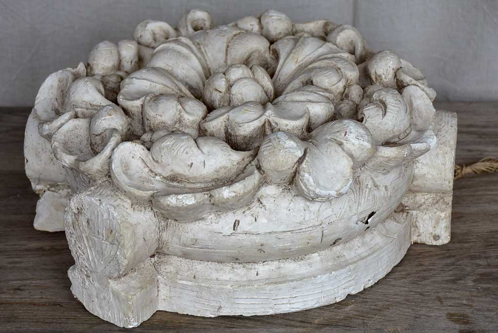 Large salvaged antique French plaster mold