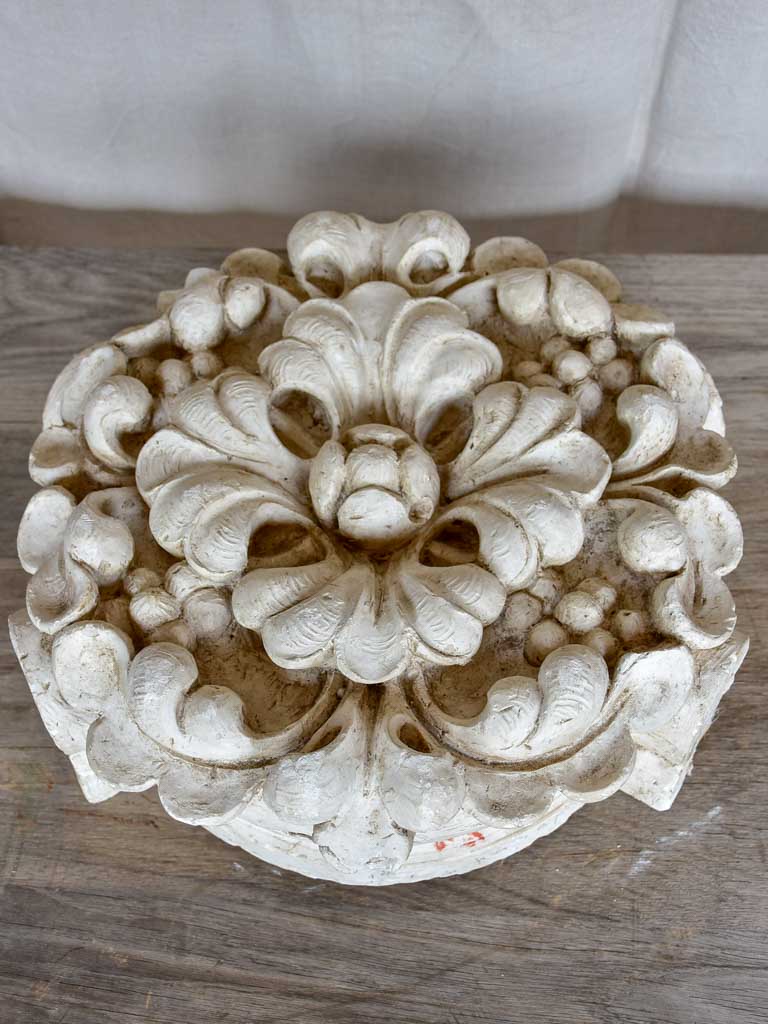 Large salvaged antique French plaster mold