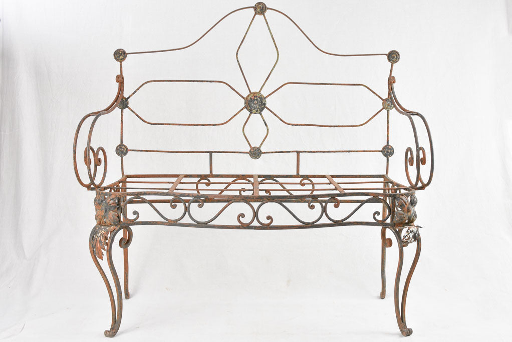 Vintage wrought iron day bed