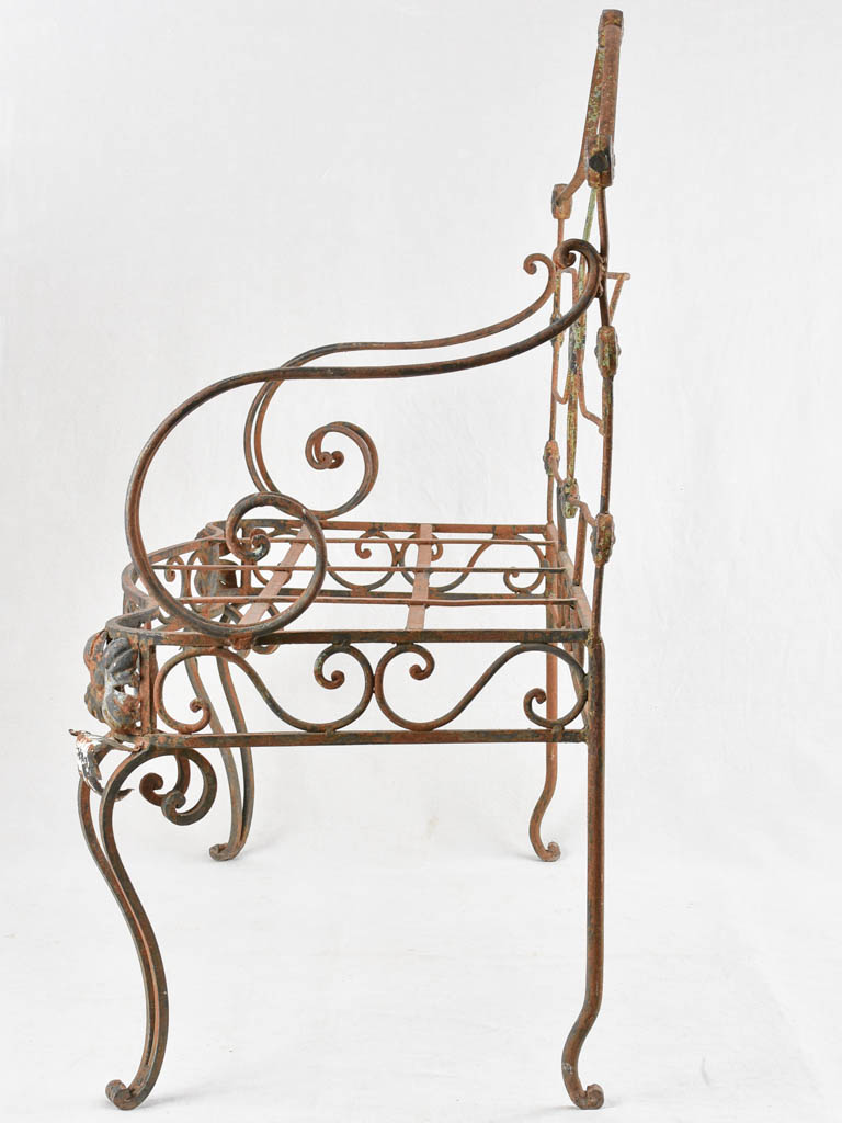 Vintage wrought iron day bed