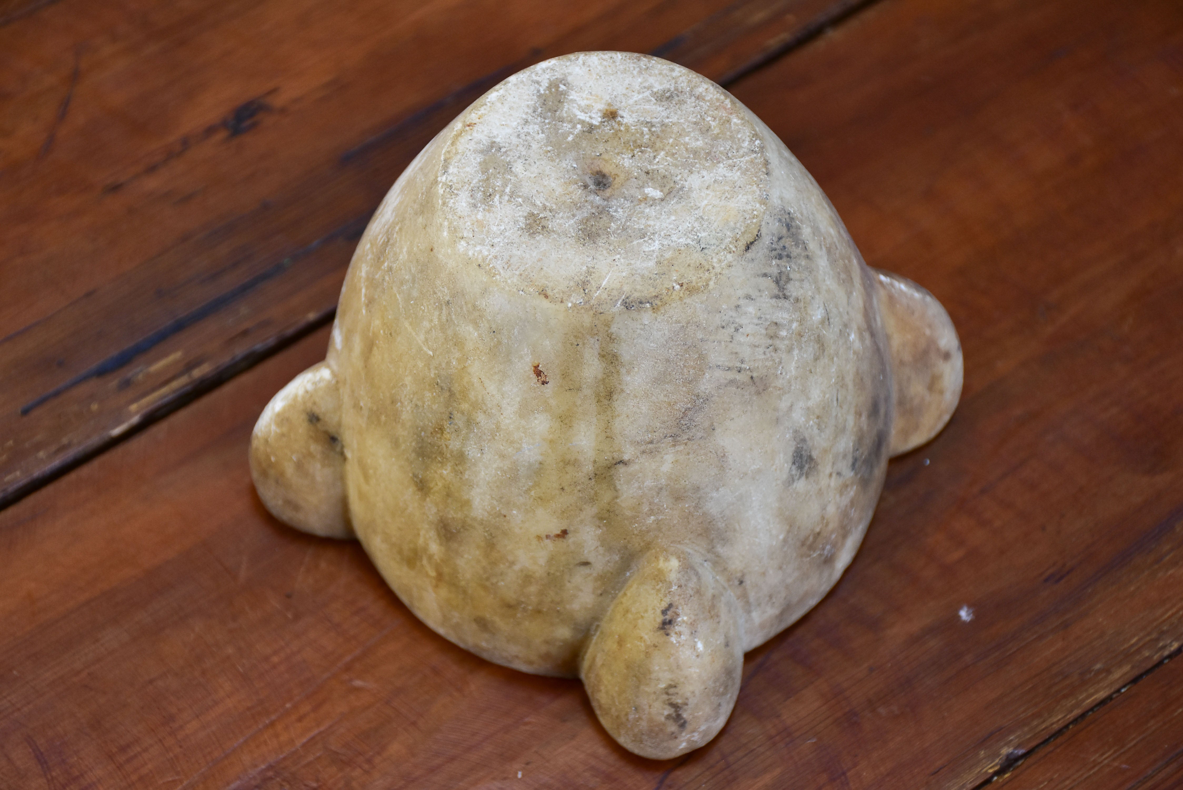 Marble mortar and pestle, French antique