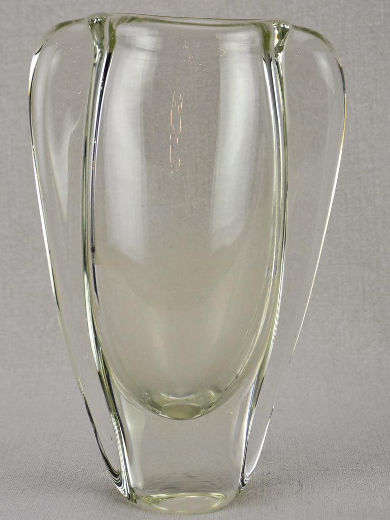 Mid century Swedish glass vase - 8¾"