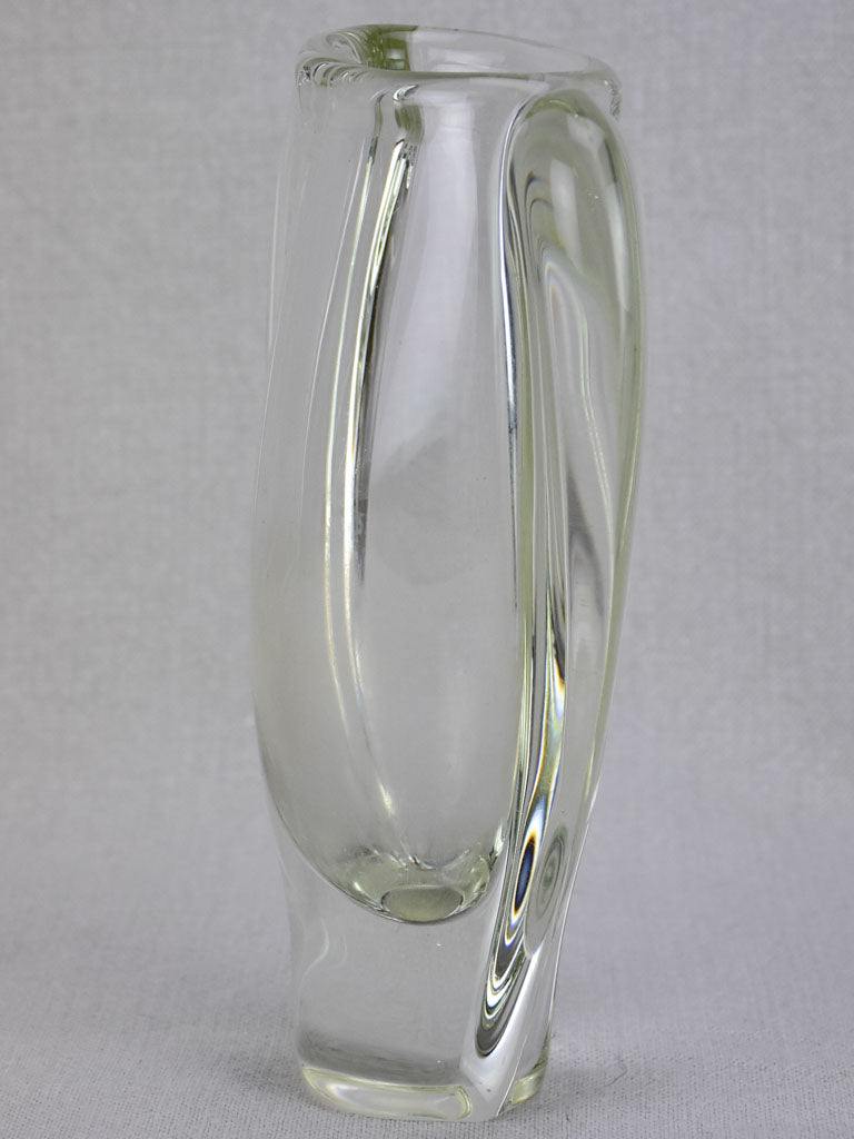 Mid century Swedish glass vase - 8¾"