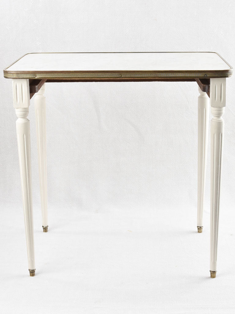 3 x Louis XVI style nesting tables w/ marble