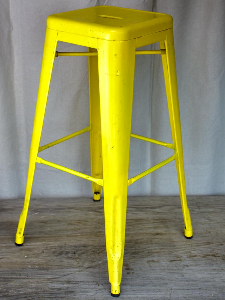 Yellow Tolix Bar stool