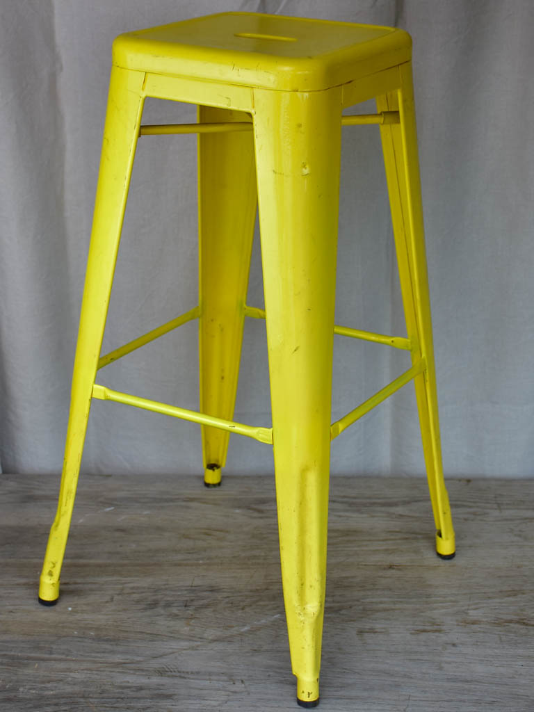 Yellow Tolix Bar stool