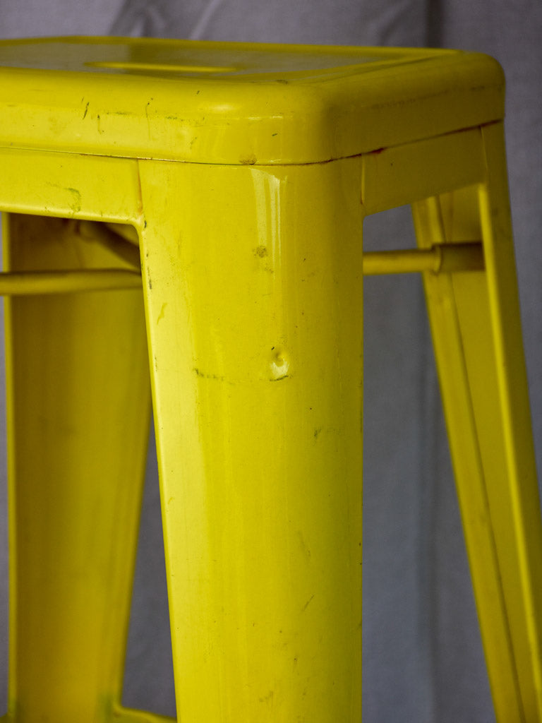 Yellow Tolix Bar stool