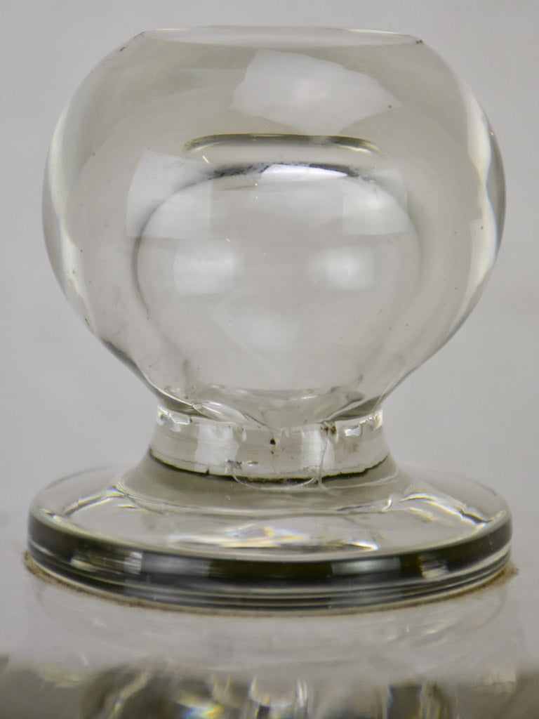 Early 20th century French patisserie dome - clear glass 11"