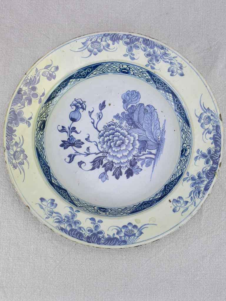 18th Century English Delft plate