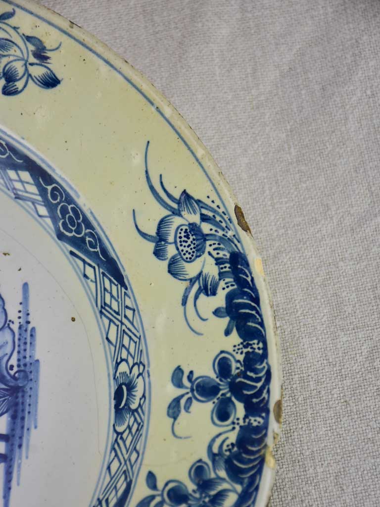 18th Century English Delft plate