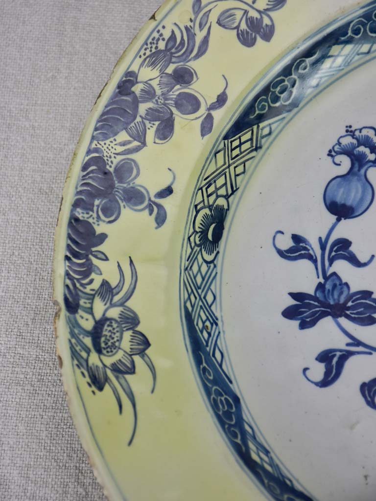 18th Century English Delft plate