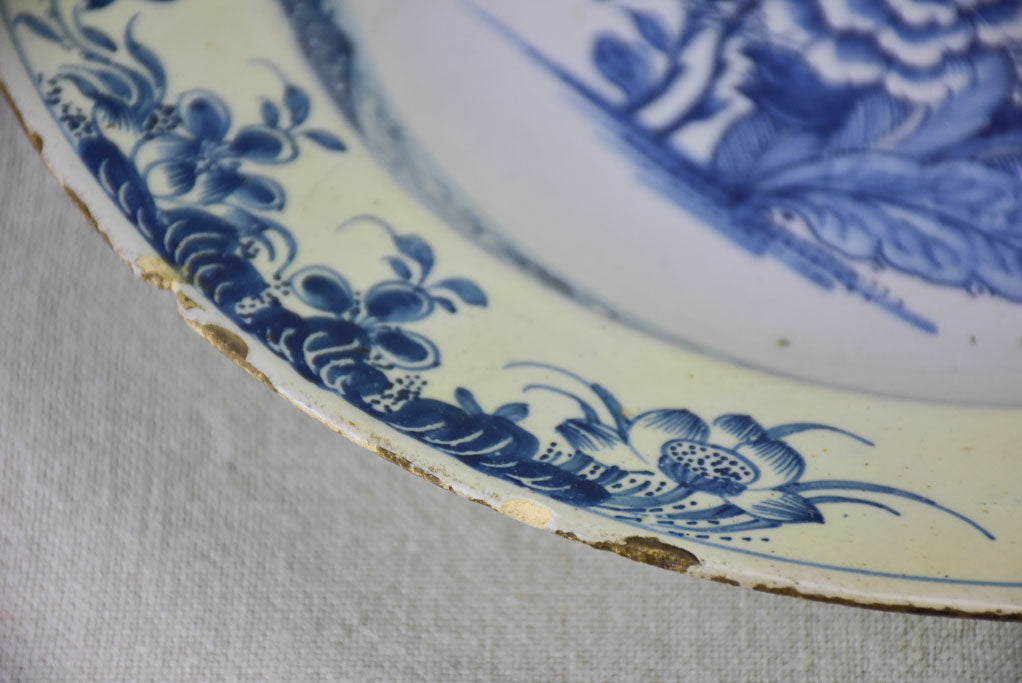 18th Century English Delft plate