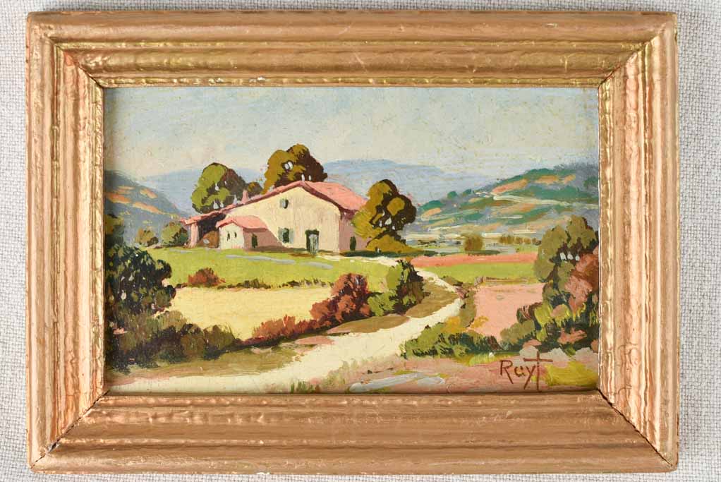 2 miniature landscapes - Provence countryside 5" x 7"