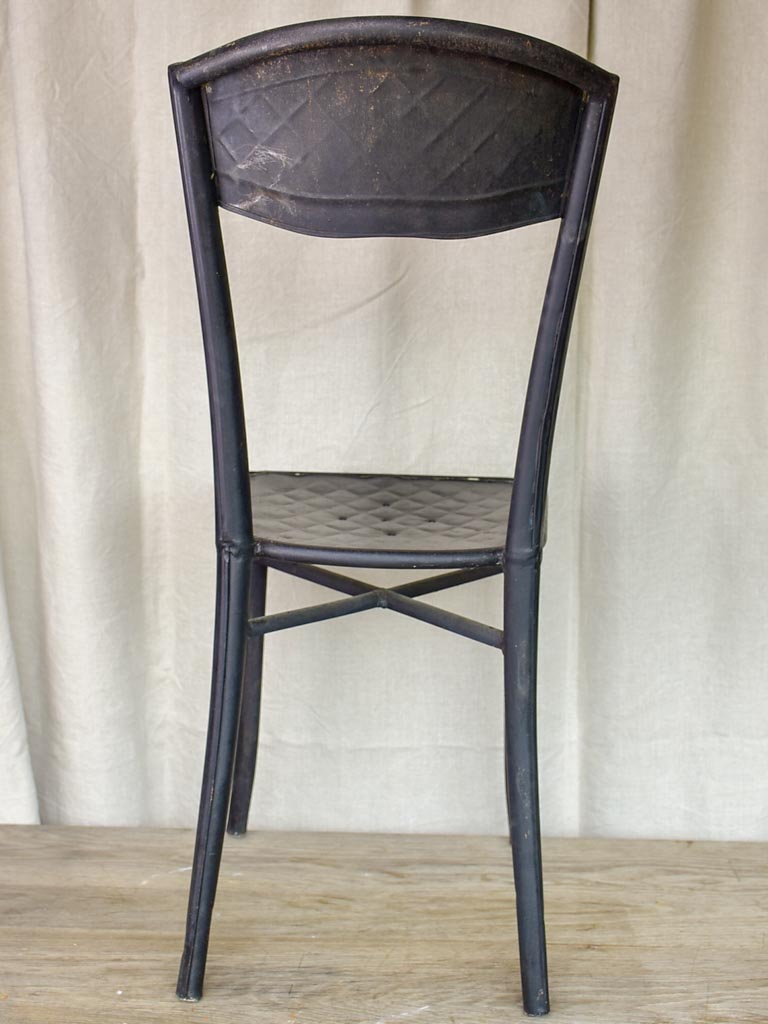 Four black French garden chairs - bistro style