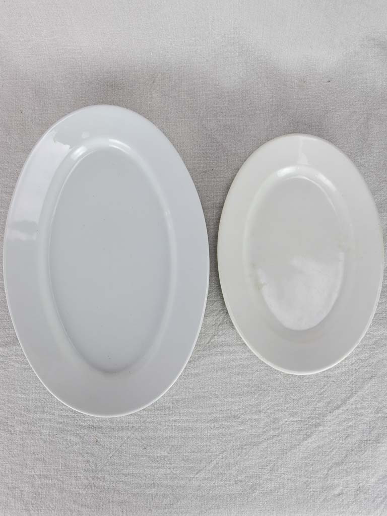 Two early 20th Century Limoges serving platters - oval