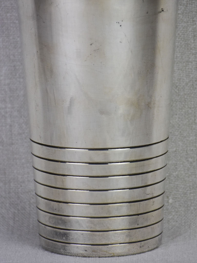 Early 20th century French cocktail shaker - silver plate