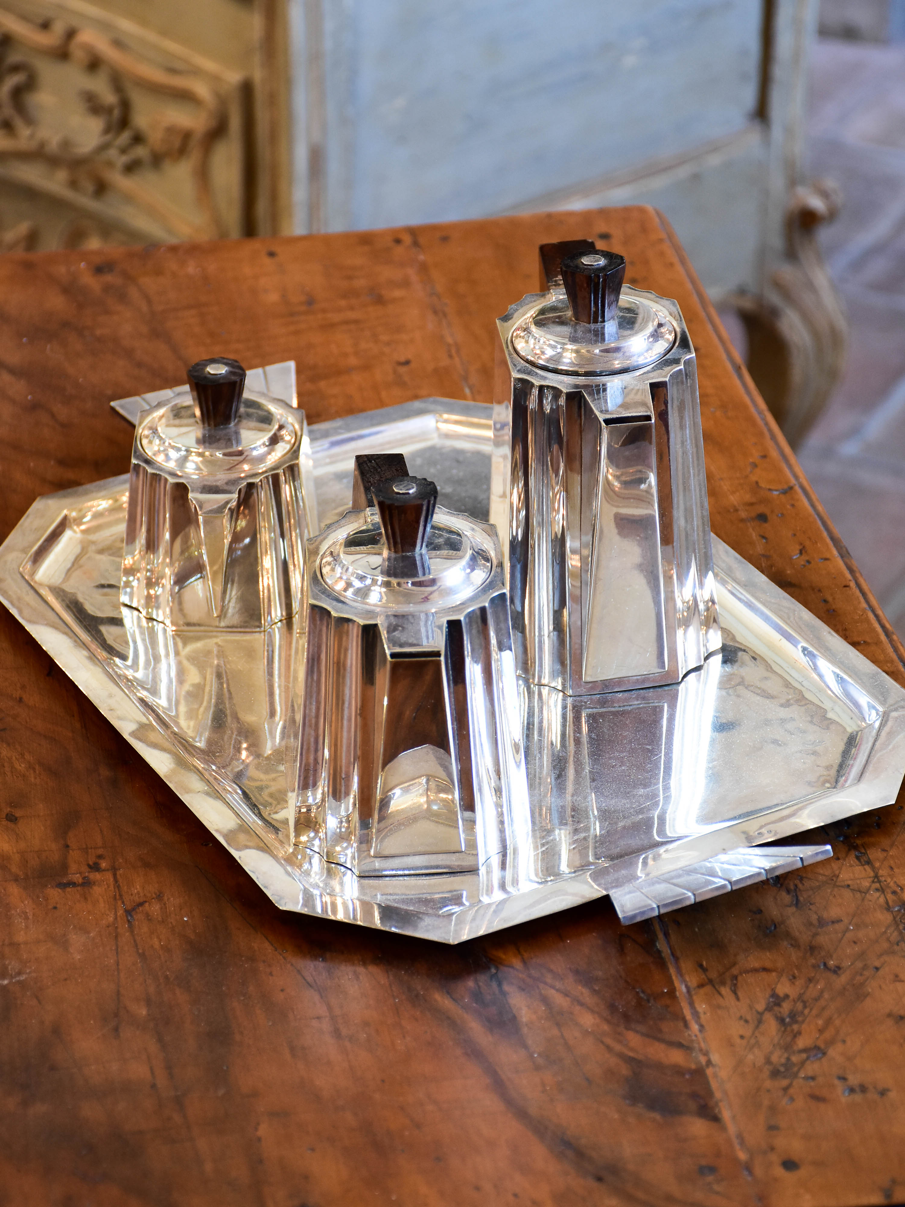 Silver plated Art Deco coffee service