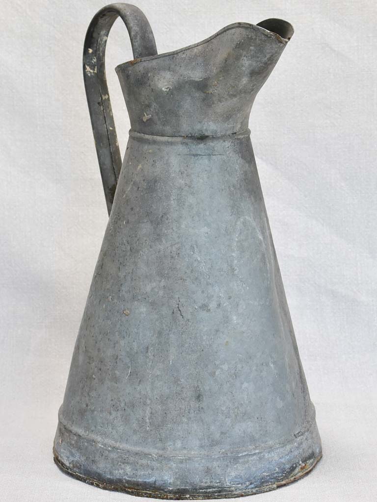 Early twentieth century French zinc pitcher