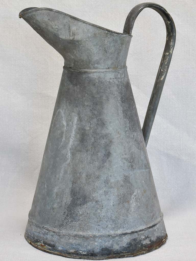 Early twentieth century French zinc pitcher