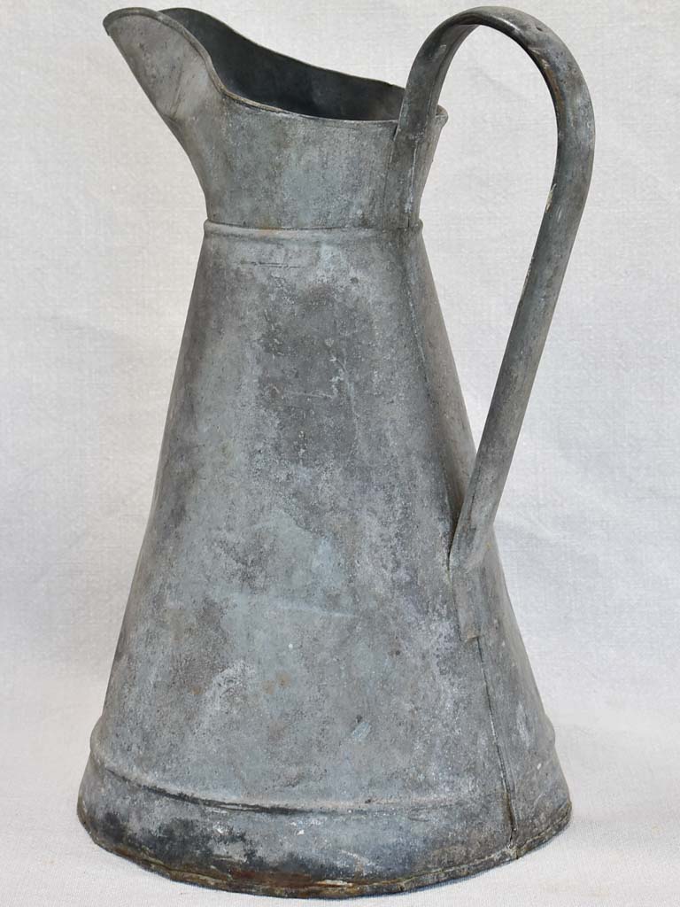 Early twentieth century French zinc pitcher