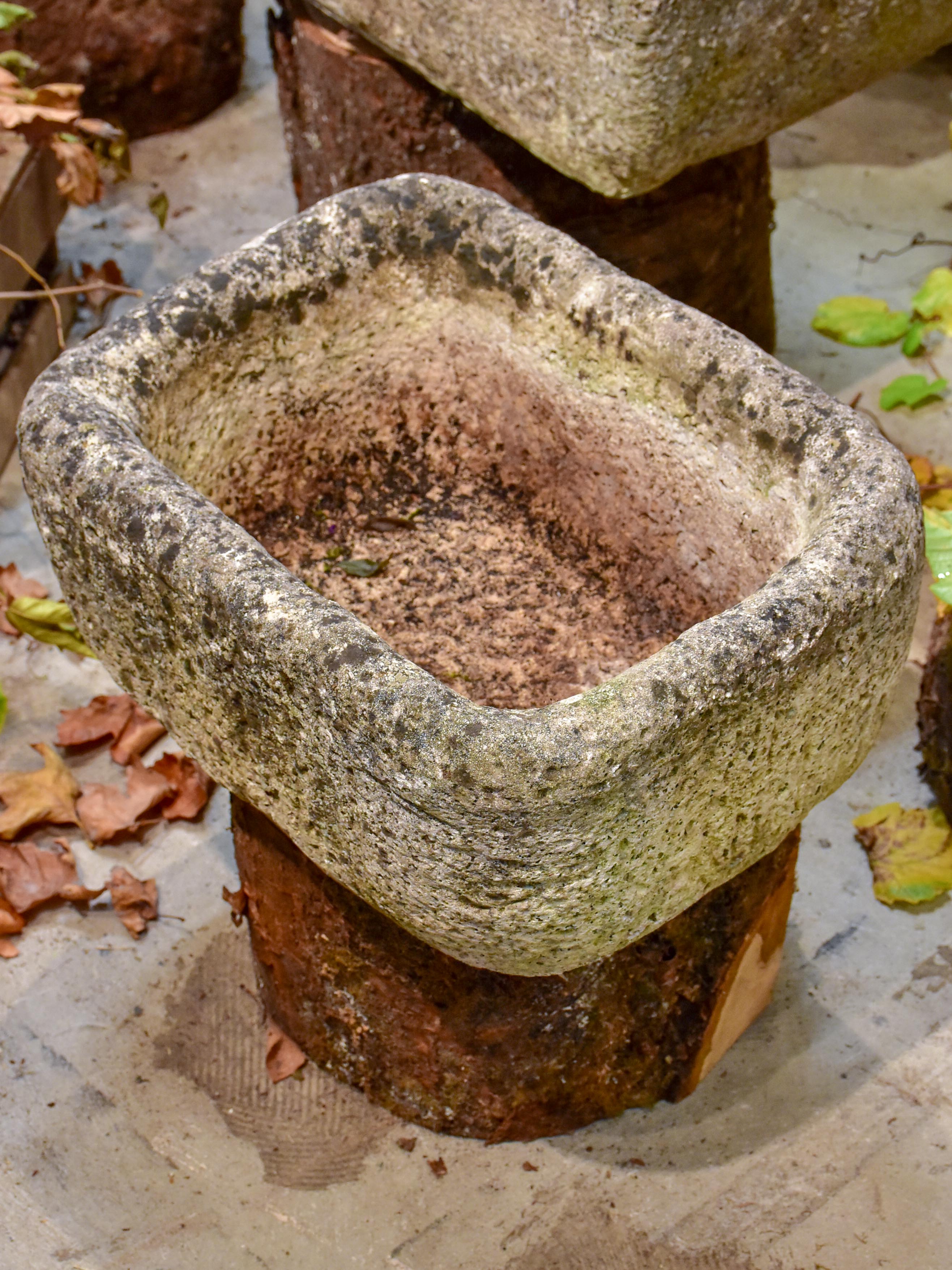 Antique French water trough - small