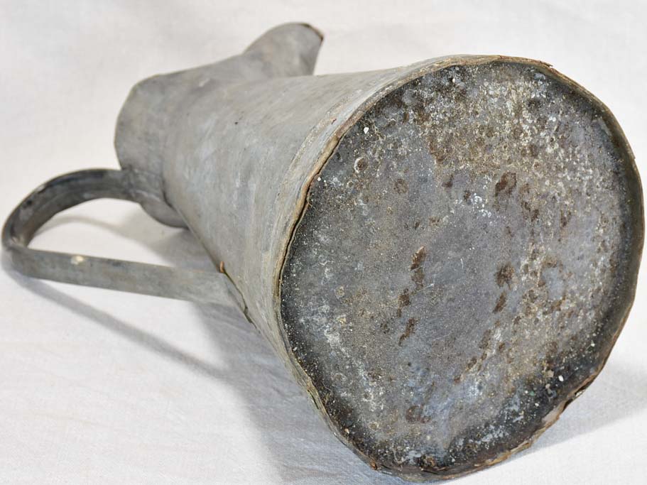 Early twentieth century French zinc pitcher