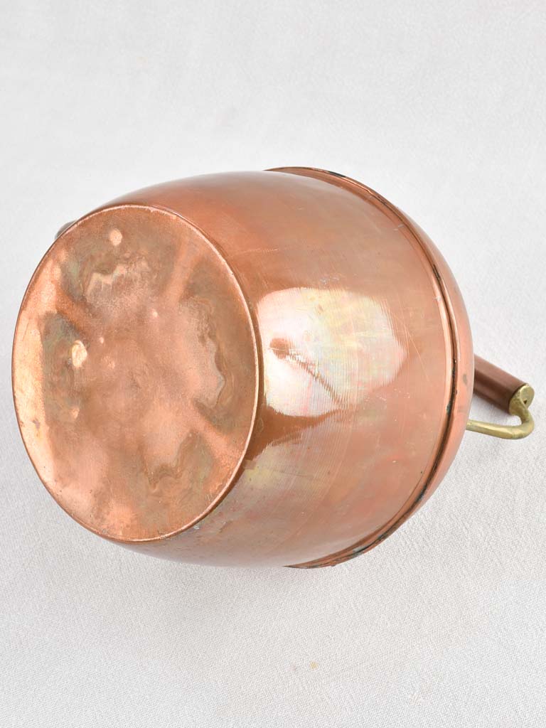 Antique French copper kettle 11¾"