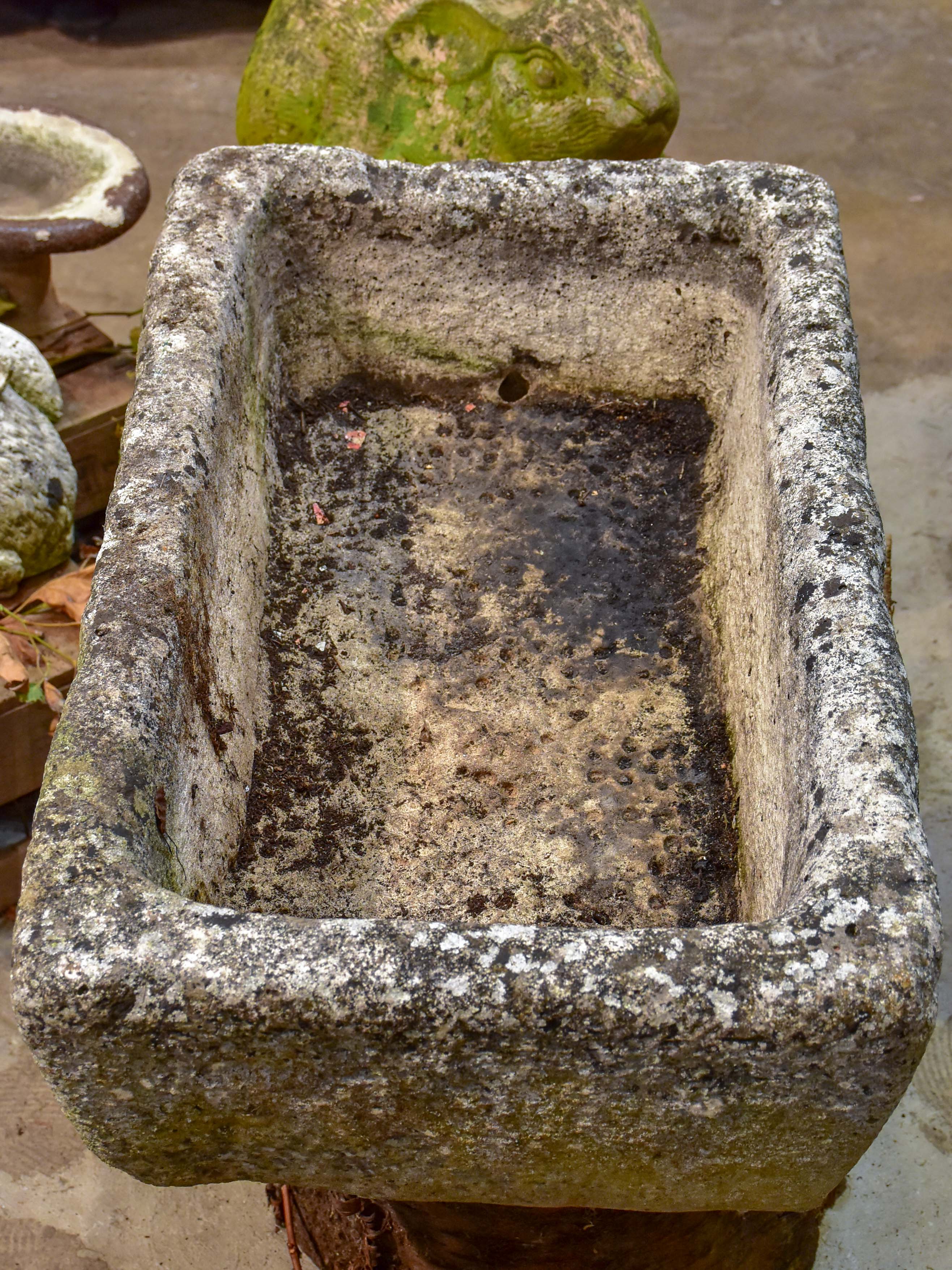 Pair of large French water troughs