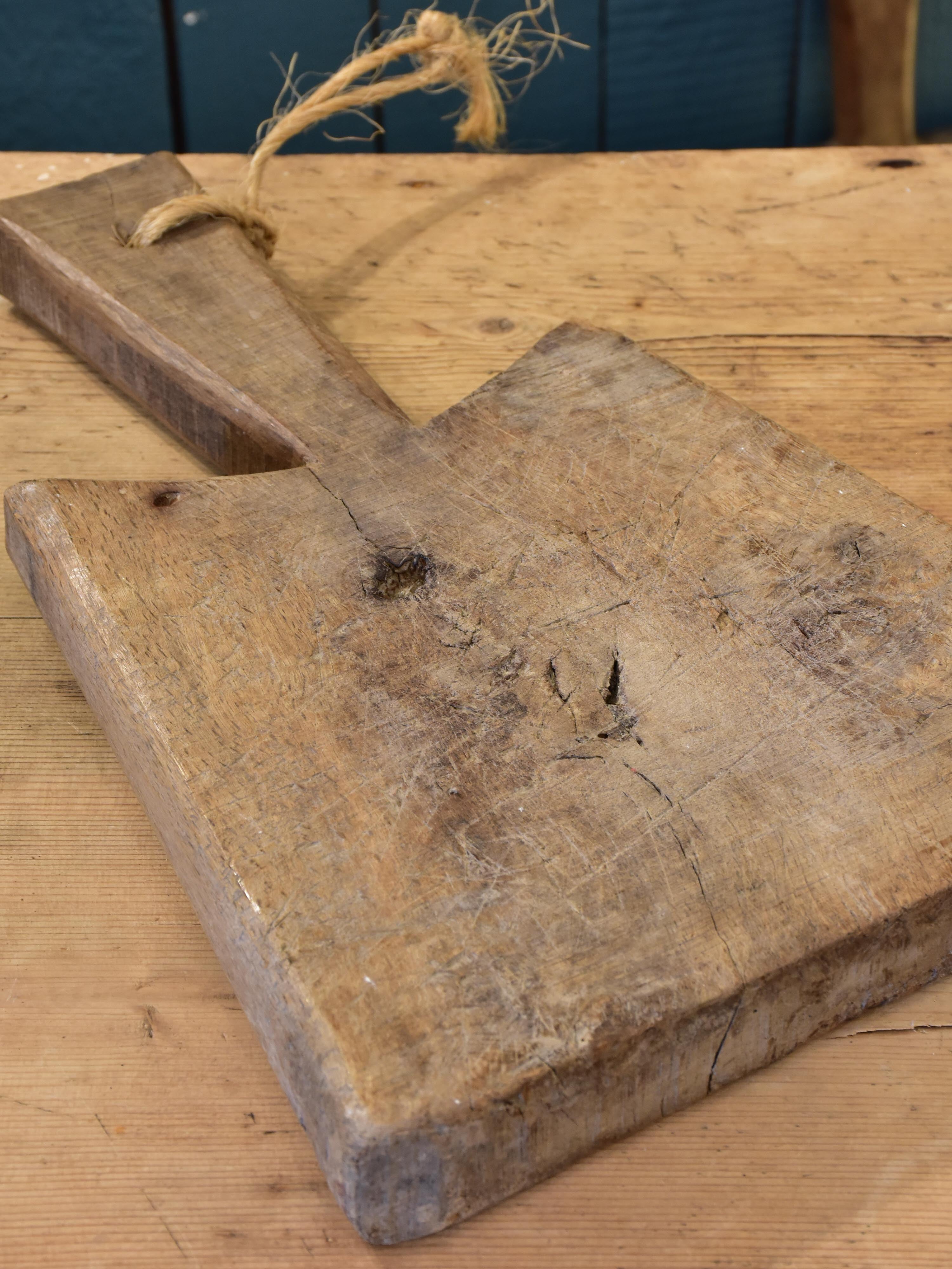 Cutting board with angled top