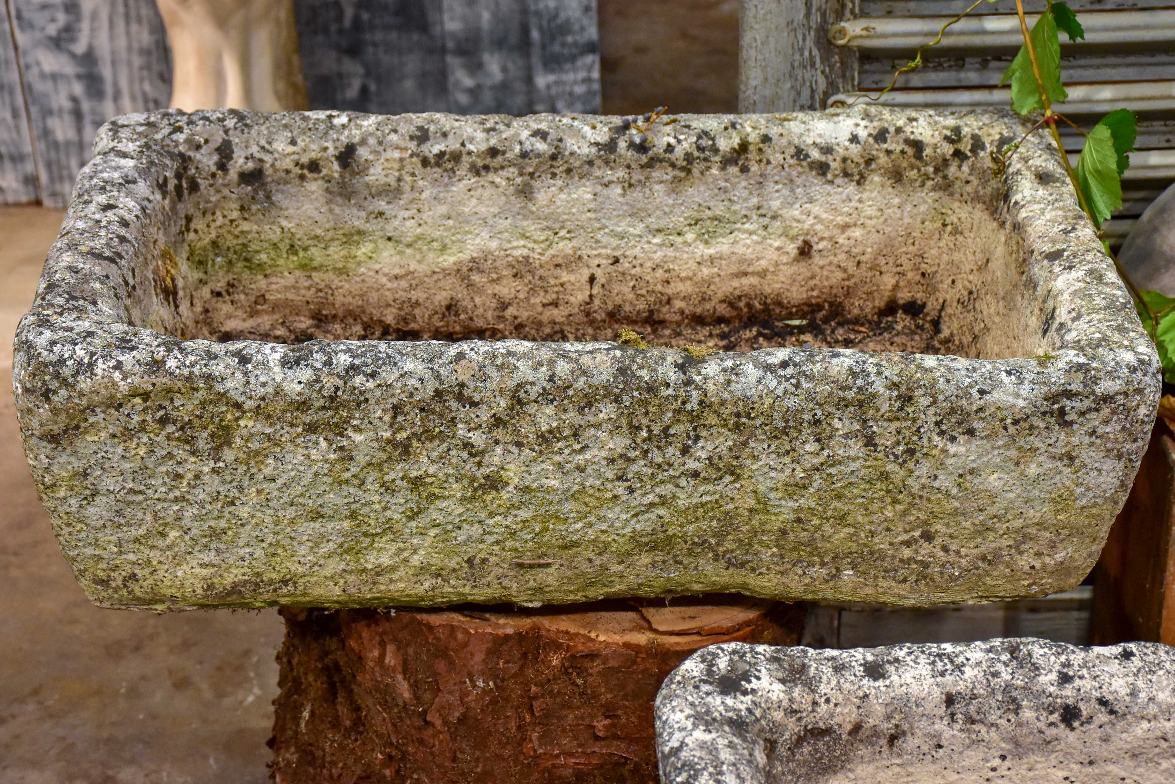 Pair of large French water troughs