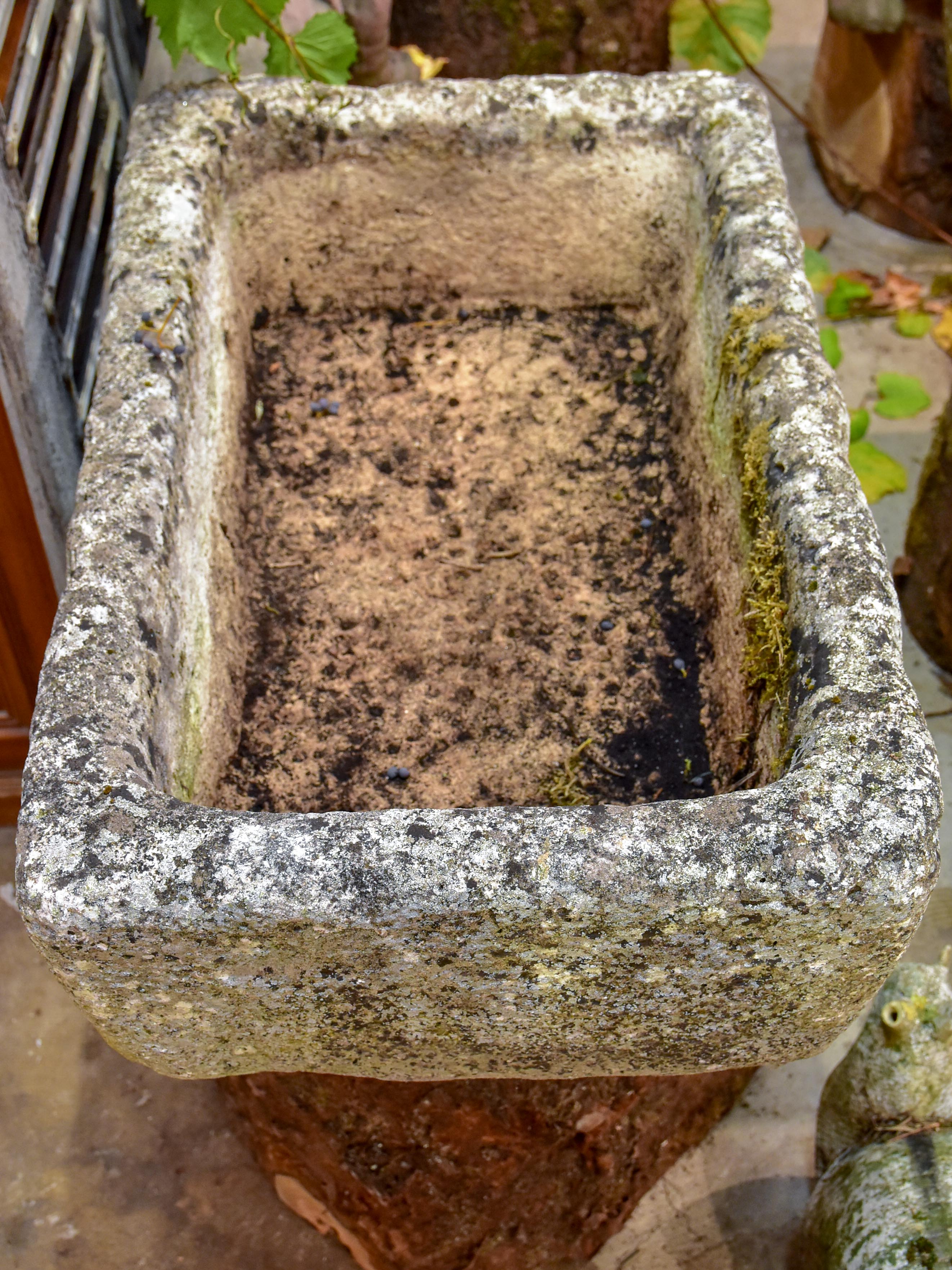 Pair of large French water troughs