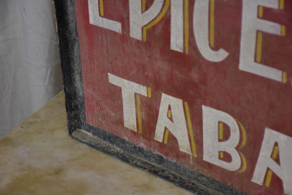 Antique French shop sign - Epicerie Tabac