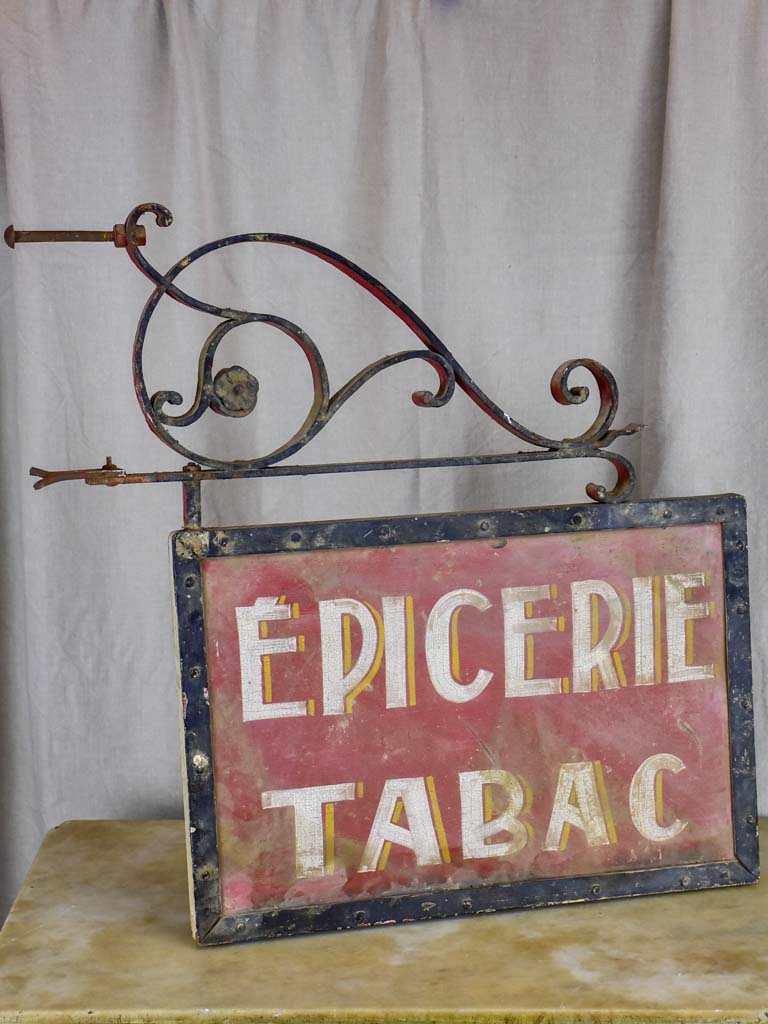 Antique French shop sign - Epicerie Tabac