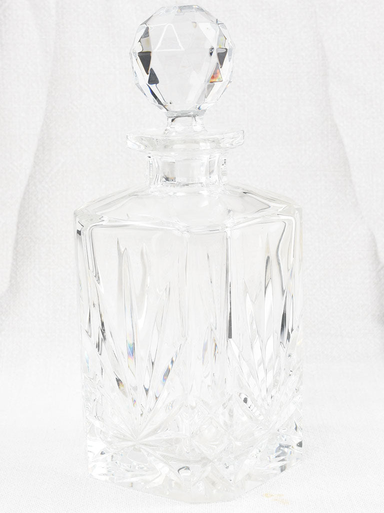 Vintage Crystal Whiskey Decanter