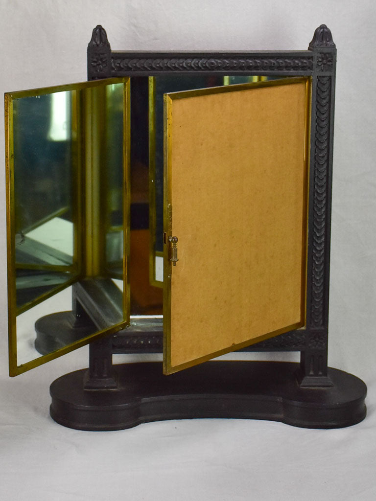 Triptych Brot vanity mirror from a boutique - late 19th Century