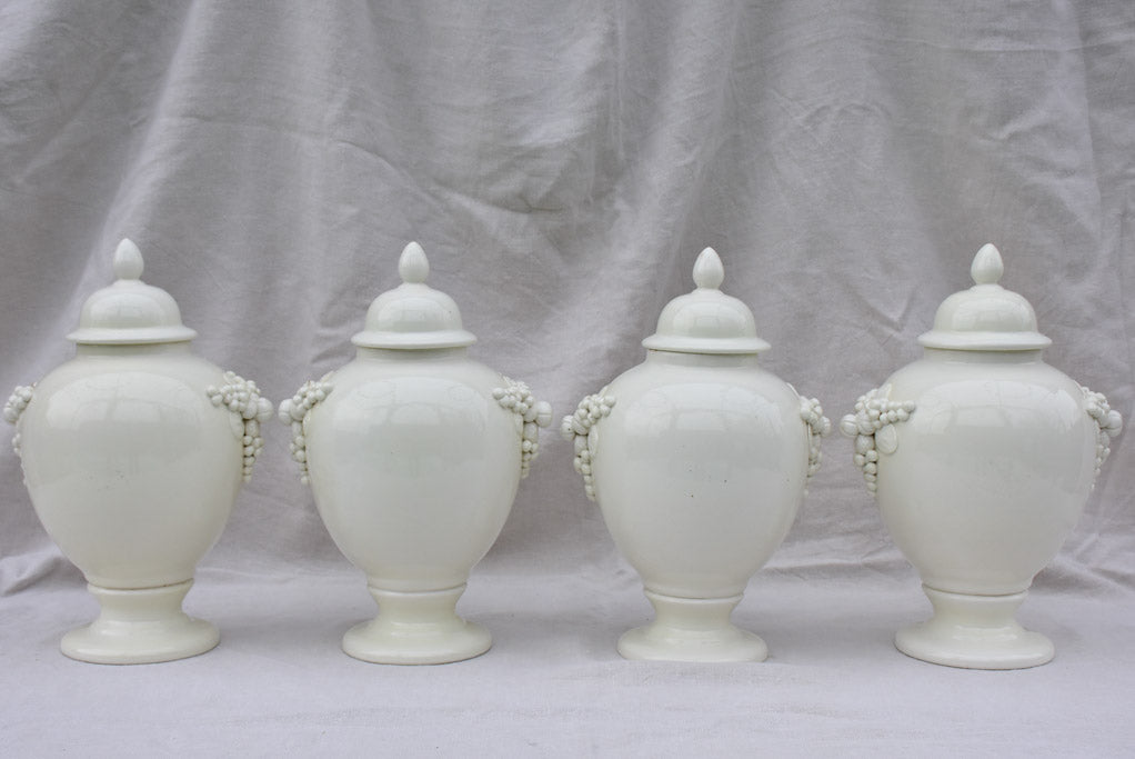 Four large early 20th Century Italian pharmacy jars