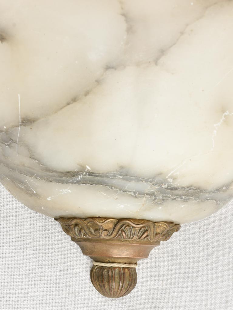 Alabaster wall sconce - 1940s - 8¾"