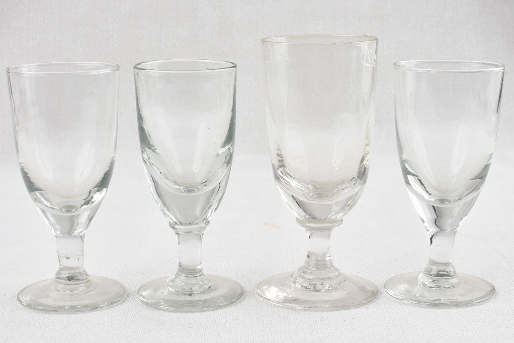 Retro-style handcrafted absinthe glassware collection