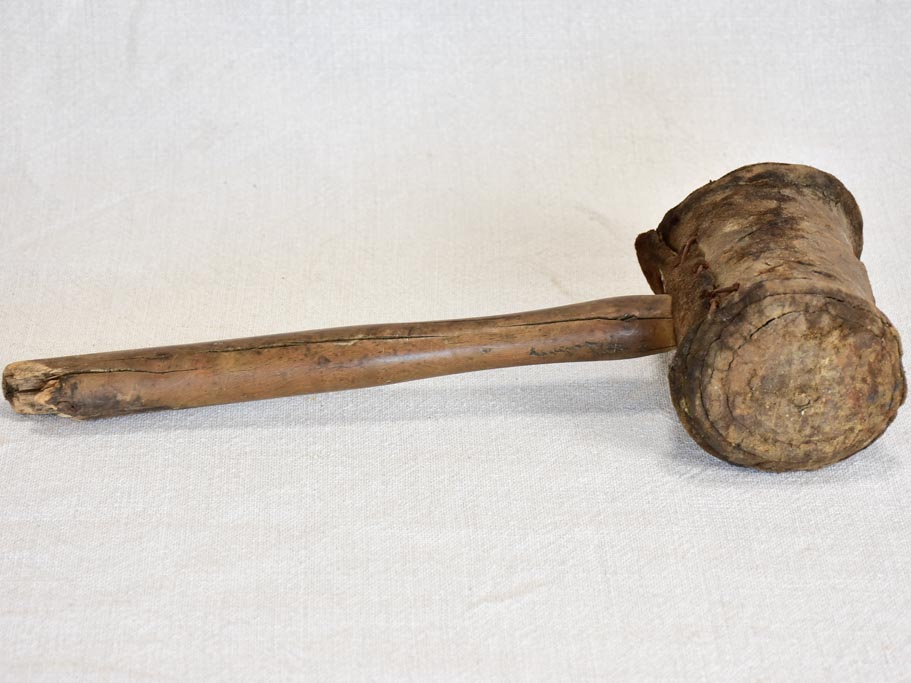 Rustic antique wooden hammer