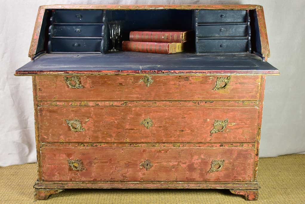 18th Century Swedish secretaire with original patina