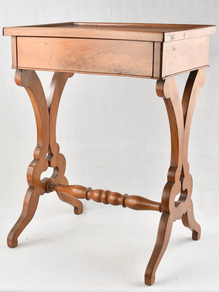 19th century beechwood side table / nightstand