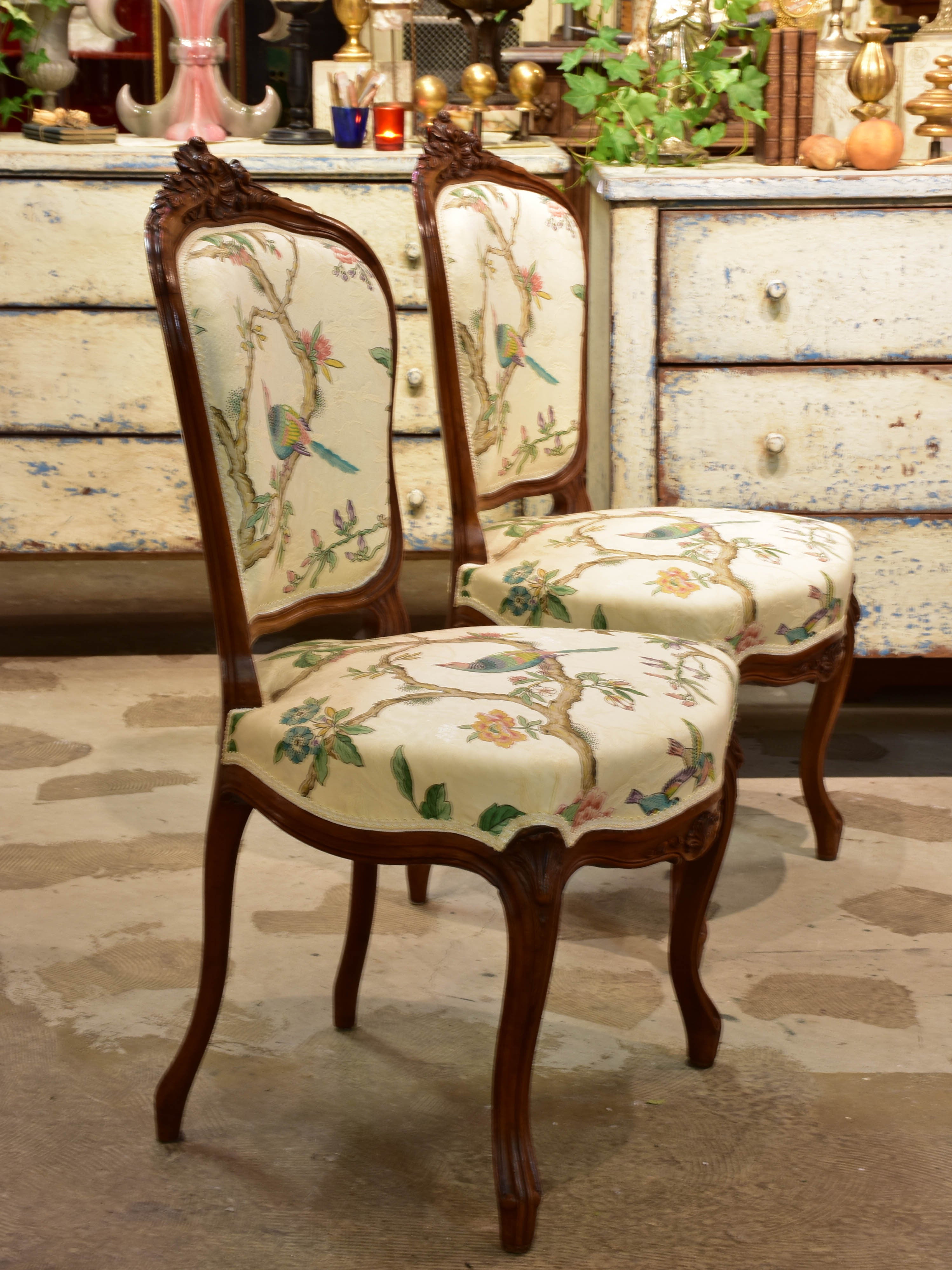 Pair of antique Louis XV chairs