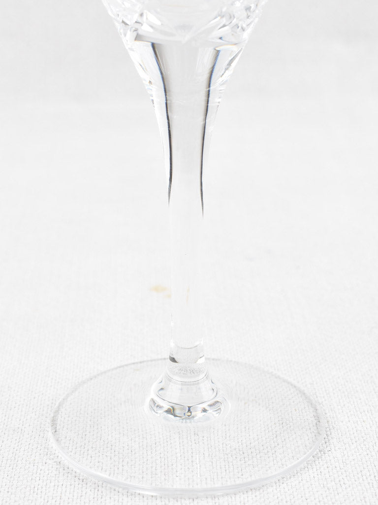 6 crystal wine glasses